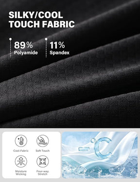 Compression Boxer Briefs for Men Silky Underwear