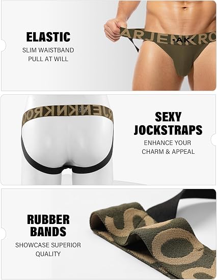 Jock Straps for Men Athletic Supporters Soft Cotton Jockstrap