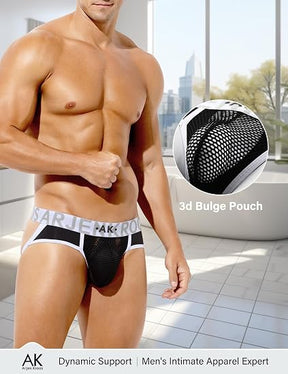Mens Jockstrap Thongs Sexy Underwear Mesh Athletic Supporter