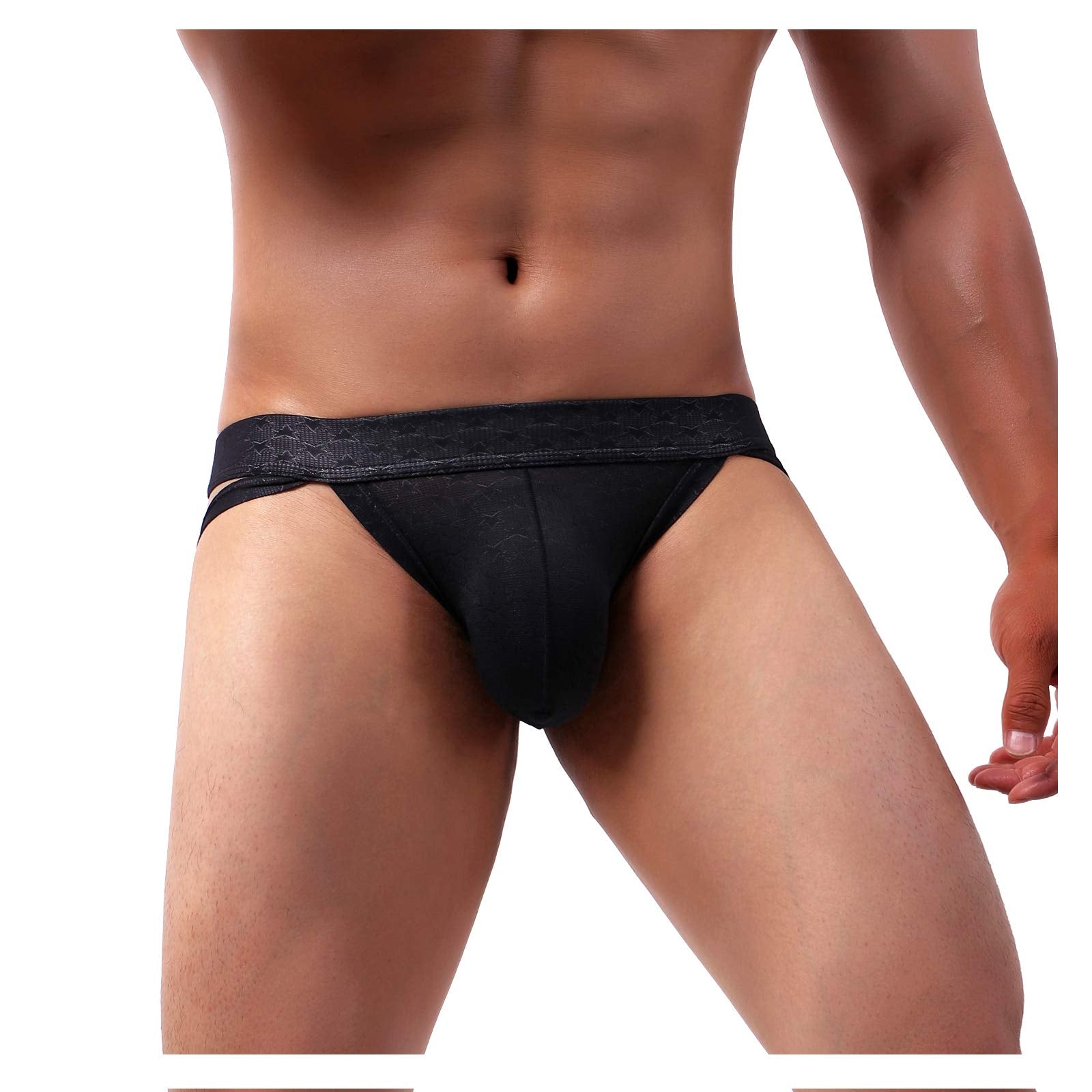 Männer Jockstrap Unterwäsche Mesh Atmungsaktiv Transluzenten Athletic Supporter