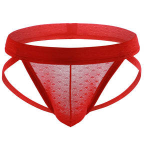 Männer Jockstrap Unterwäsche Mesh Atmungsaktiv Transluzenten Athletic Supporter