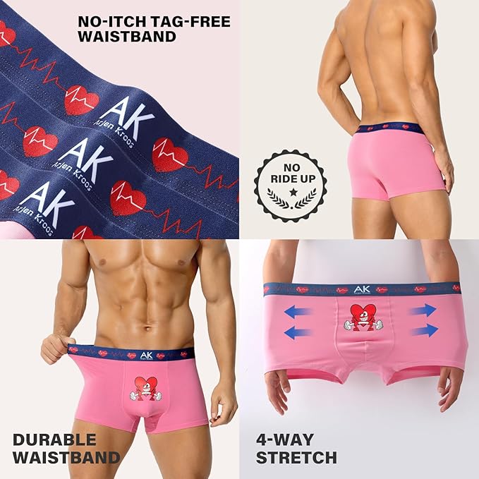 Men's Sexy Novelty Trunks Funny Couple Underwear