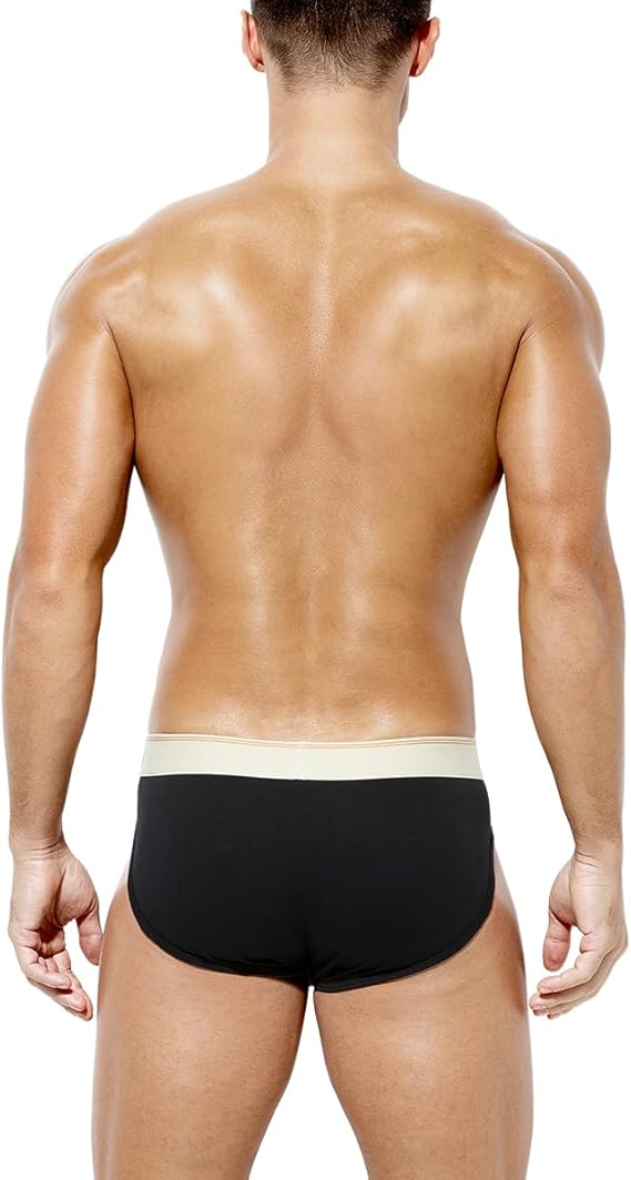 Arjen Kroos - Arjen Kroos Men's Cotton Underwear Moisture Wicking Briefs Anti - chafing Underpants - Arjen Kroos - Black - AK303301S
#color_black