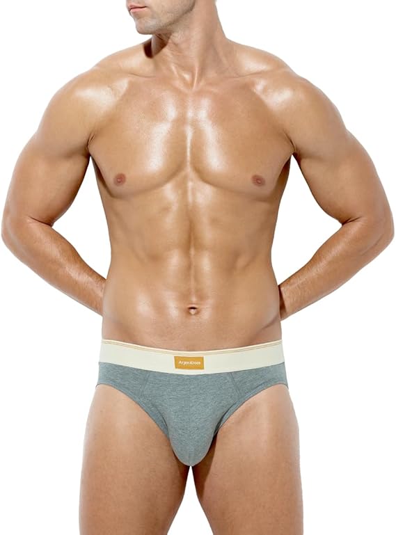 Arjen Kroos - Arjen Kroos Men's Cotton Underwear Moisture Wicking Briefs Anti - chafing Underpants - Arjen Kroos - Grey - AK303303S
#color_grey