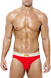 Arjen Kroos - Arjen Kroos Men's Cotton Underwear Moisture Wicking Briefs Anti - chafing Underpants - Arjen Kroos - Red - AK303305S
#color_red