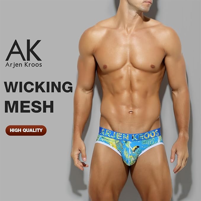 Arjen Kroos - Men's Breathable Mesh Jock Strap Athletic Supporter Underwear Sexy Camo Gym Jockstrap - Arjen Kroos - Blue - AK702517M
#color_blue