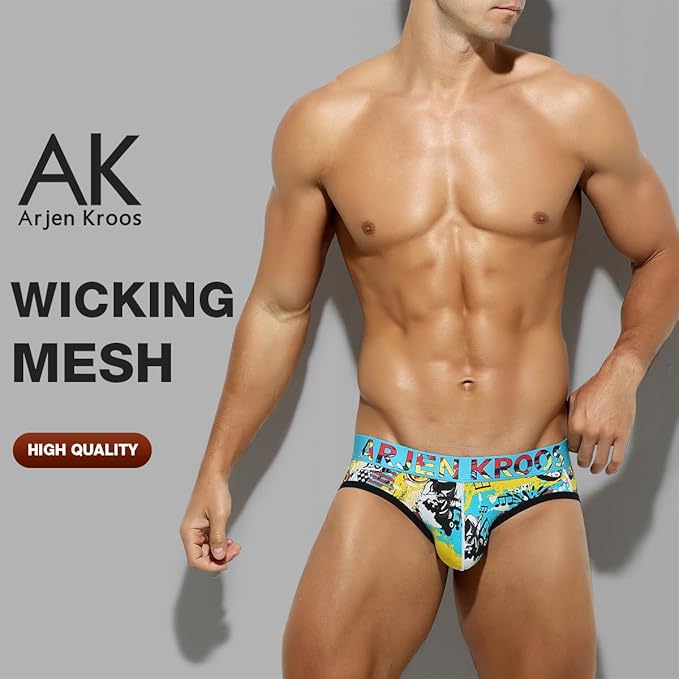 Arjen Kroos - Men's Breathable Mesh Jock Strap Athletic Supporter Underwear Sexy Camo Gym Jockstrap - Arjen Kroos - Light Blue - AK702505M
#color_light blue