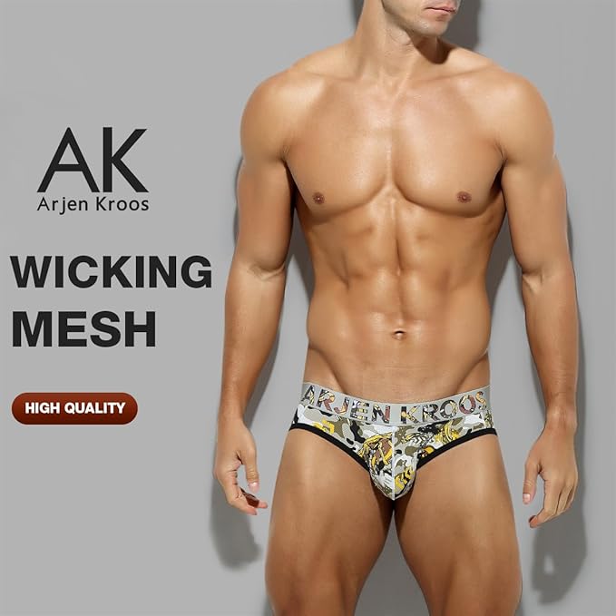 Arjen Kroos - Men's Breathable Mesh Jock Strap Athletic Supporter Underwear Sexy Camo Gym Jockstrap - Arjen Kroos - Silver - AK702503M
#color_silver