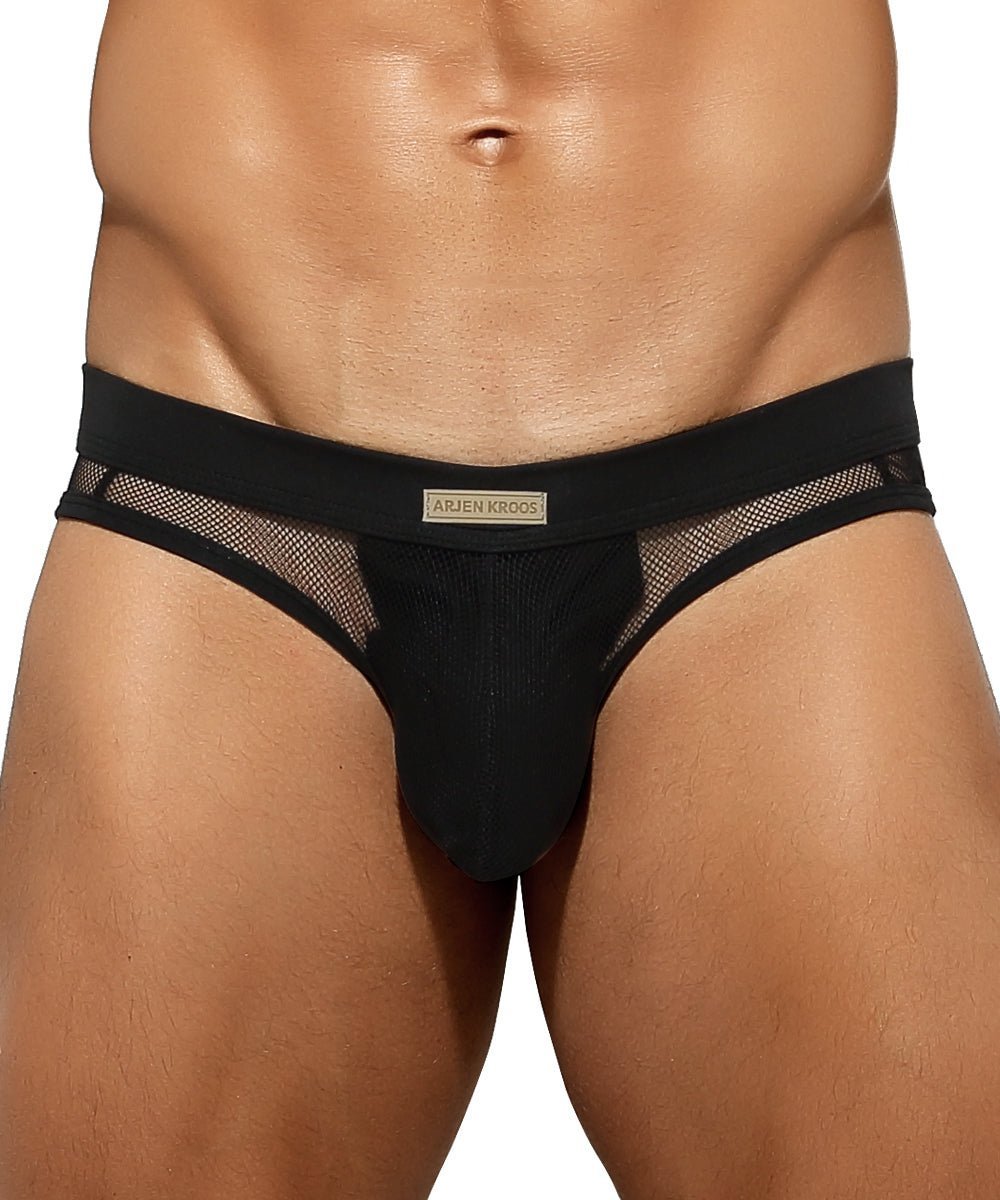 Arjen Kroos - Men's Breathable Mesh Underwear - Arjen Kroos - Black - AK216701S