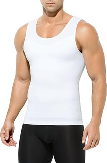 Arjen Kroos - Men's Compression Shirt - Slimming Body Shaper Tight Tank Top Undershirt for Men - Arjen Kroos - White - AK334602M
#color_white