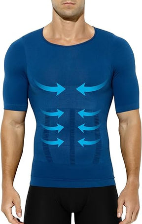 T-shirts de compression pour gynécomastie pour hommes Shapewear Body Shaper T-shirts amincissants