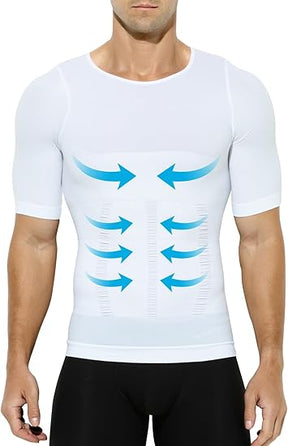 T-shirts de compression pour gynécomastie pour hommes Shapewear Body Shaper T-shirts amincissants