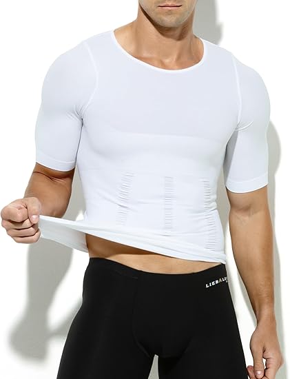 T-shirts de compression pour gynécomastie pour hommes Shapewear Body Shaper T-shirts amincissants