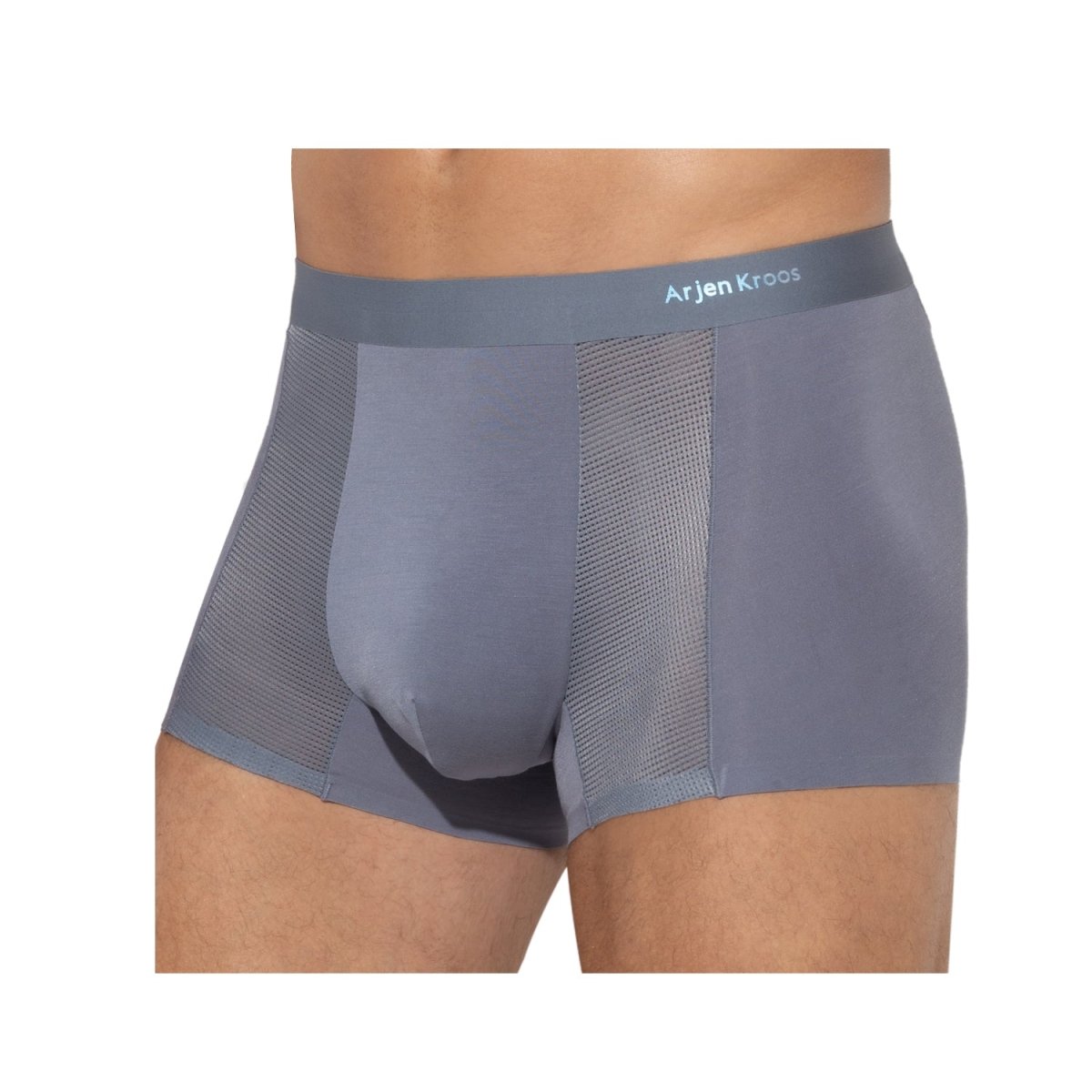 Arjen Kroos - Mens Ice Silk Underwear - Arjen Kroos - Deep Grey - AK301703S