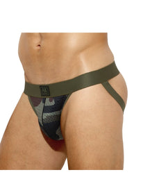 Arjen Kroos - Men's Jock - Strap Underwear Sexy Camo Athletic Supporter - Arjen Kroos - Army Green - AK301537S