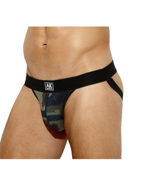 Arjen Kroos - Men's Jock - Strap Underwear Sexy Camo Athletic Supporter - Arjen Kroos - Black - AK301501S