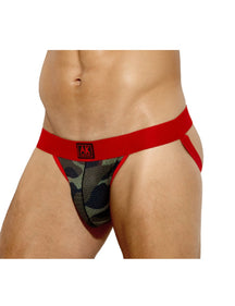 Arjen Kroos - Men's Jock - Strap Underwear Sexy Camo Athletic Supporter - Arjen Kroos - Red - AK301505S