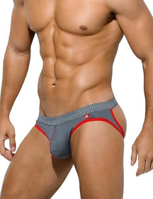 Arjen Kroos - Men's Jockstrap Sexy Mesh Jock Strap Athletic Underwear - Arjen Kroos - Gray - AK7003031S
#color_gray