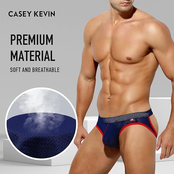 Arjen Kroos - Men's Jockstrap Sexy Mesh Jock Strap Athletic Underwear - Arjen Kroos - Navy Blue - AK7003181S
#color_navy blue