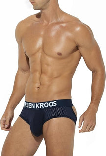 Arjen Kroos - Men's Jockstrap Underwear Sexy Mesh Jock Strap - Arjen Kroos - Navy Blue - AK215050S
#color_navy blue