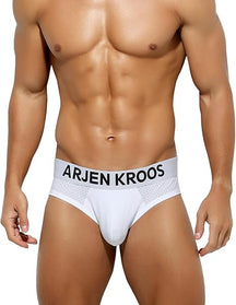 Arjen Kroos - Men's Jockstrap Underwear Sexy Mesh Jock Strap - Arjen Kroos - White - AK215002S
#color_white