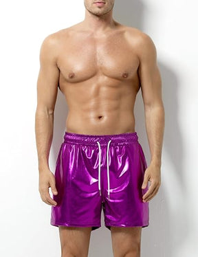 Short métallique pour homme Sexy Rave Hot Short