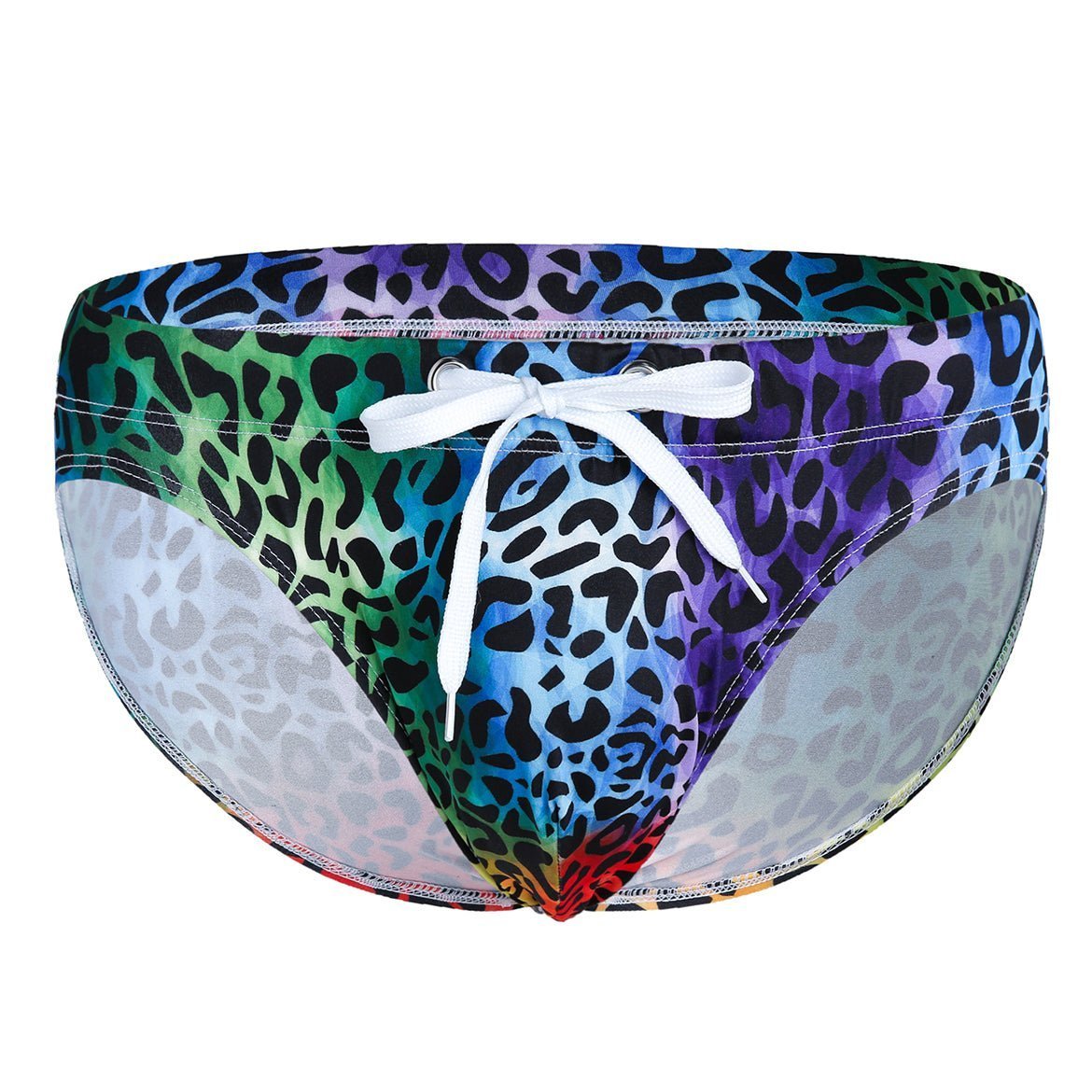 Arjen Kroos - Men's Printed Swim Briefs - Arjen Kroos - Leopard Print - AK219108S