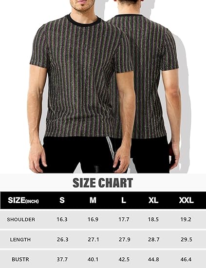 Arjen Kroos - Men's Sequin Disco Shirts Short Sleeve Sparkly Rave Hot Tops - Arjen Kroos - Rainbow - AK331365S
#color_rainbow