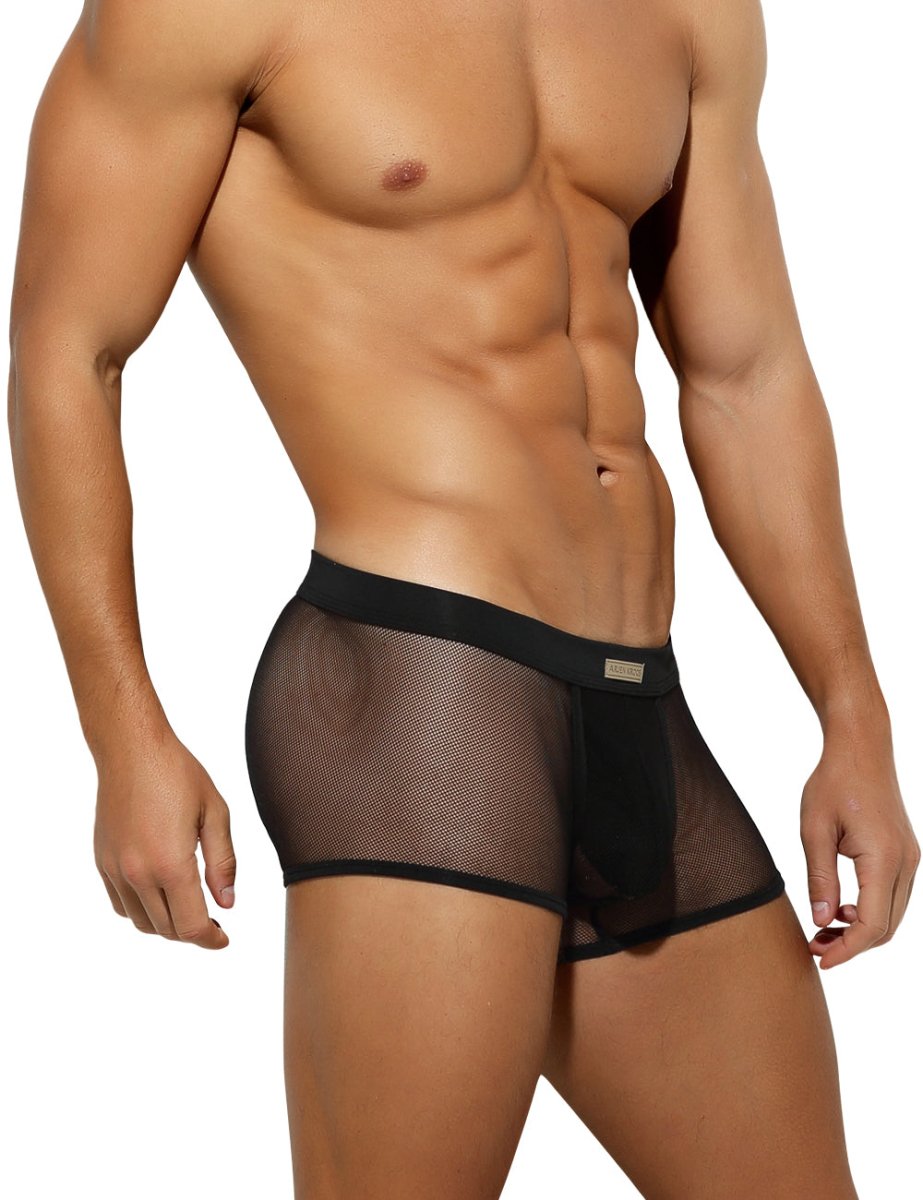 Arjen Kroos - Men's Sexy Breathable Mesh Boxer Briefs - Arjen Kroos - Army Green - AK213707S