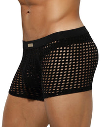 Arjen Kroos - Men's Sexy Breathable Mesh Boxer Briefs - Arjen Kroos - Black - AK206001S