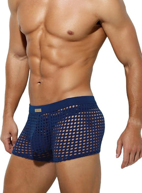 Arjen Kroos - Men's Sexy Breathable Mesh Boxer Briefs - Arjen Kroos - Pink - CK211610S