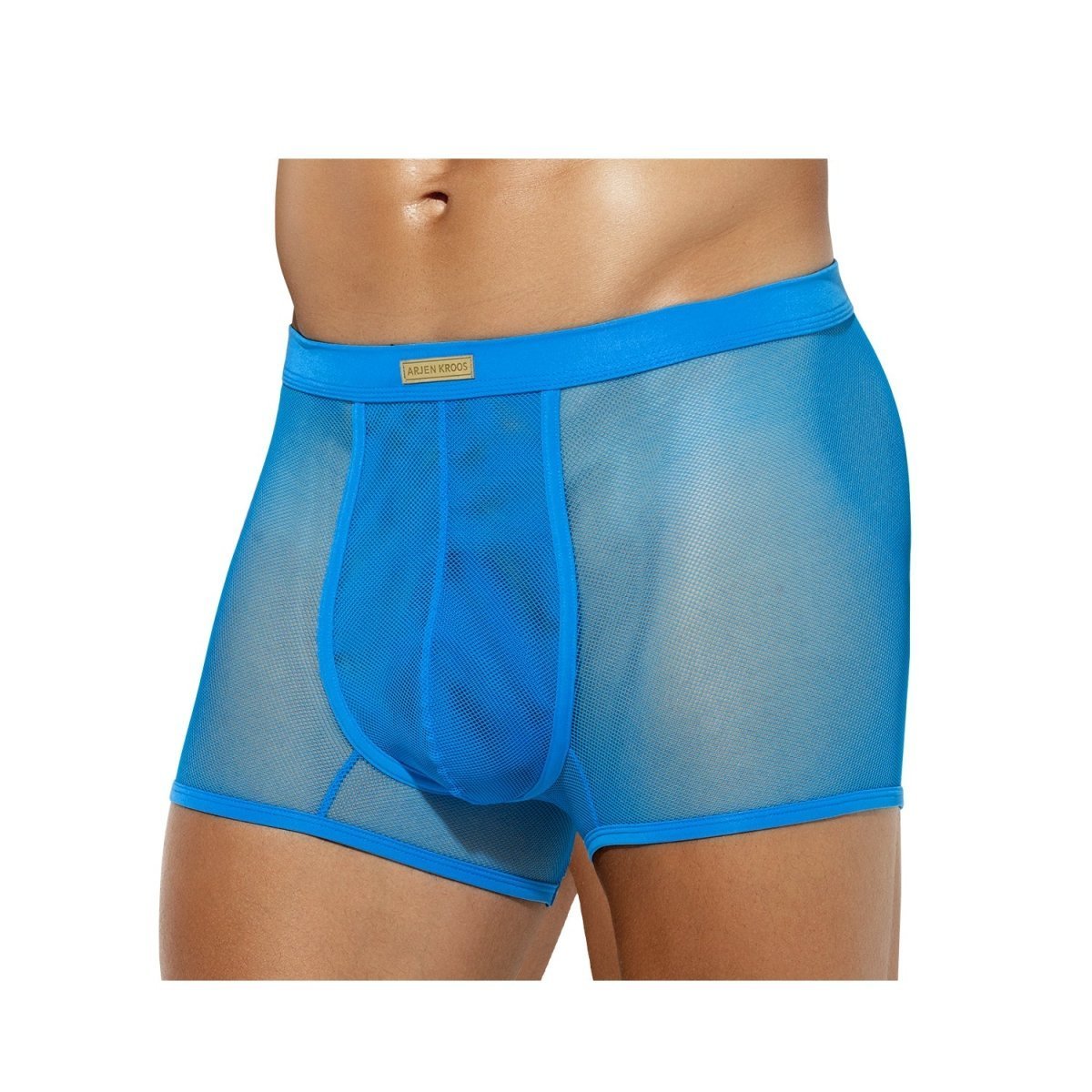 Arjen Kroos - Men's Sexy Breathable Mesh Boxer Briefs - Arjen Kroos - Sky Blue - AK213719S