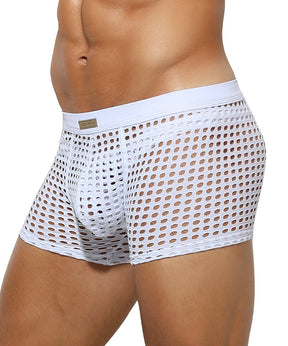 Arjen Kroos - Men's Sexy Breathable Mesh Boxer Briefs - Arjen Kroos - White - AK206002S