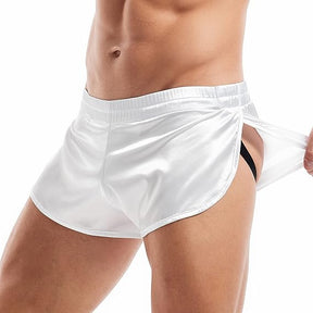 Sexy Low Rise-Shorts für Herren, leichte Loungewear mit großen Schlitzen an den Seiten