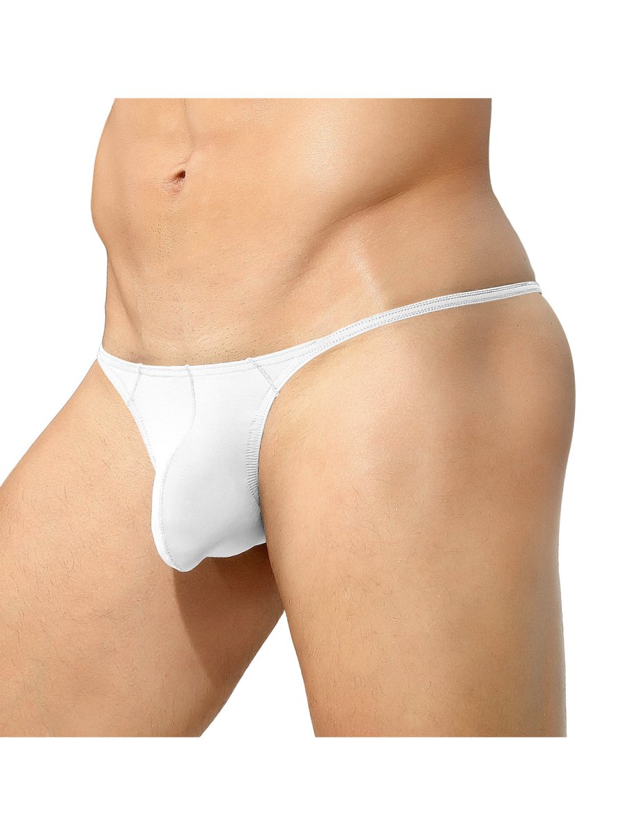 Arjen Kroos - Men's Sexy Low Rise Thong - Arjen Kroos - White - CK301302S