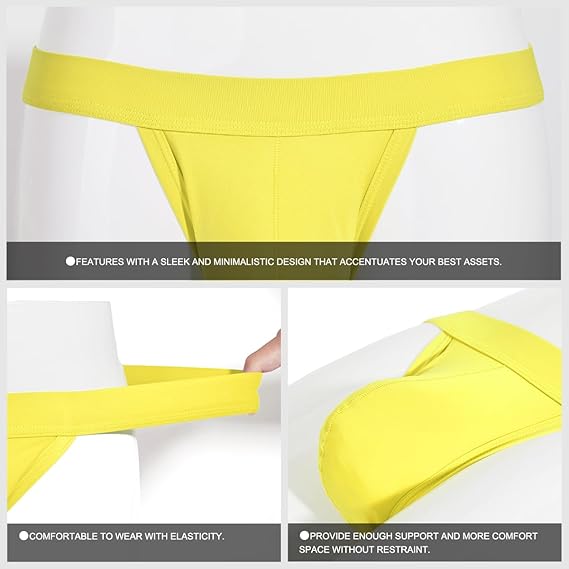 Arjen Kroos - Mens Sexy Thong Low Rise G - String Pouch Underwear Bikini - Arjen Kroos - Deep Blue - CK301418S
#color_yellow