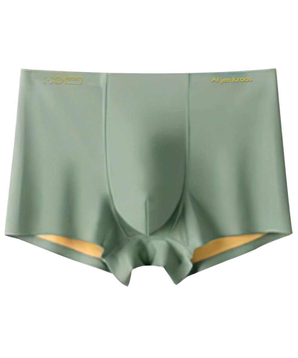 Arjen Kroos - Men's Silk Breathable Boxer Briefs - Arjen Kroos - Green - AK302207S