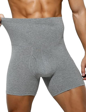 Boxer amincissant pour homme, sous-vêtement de compression taille haute