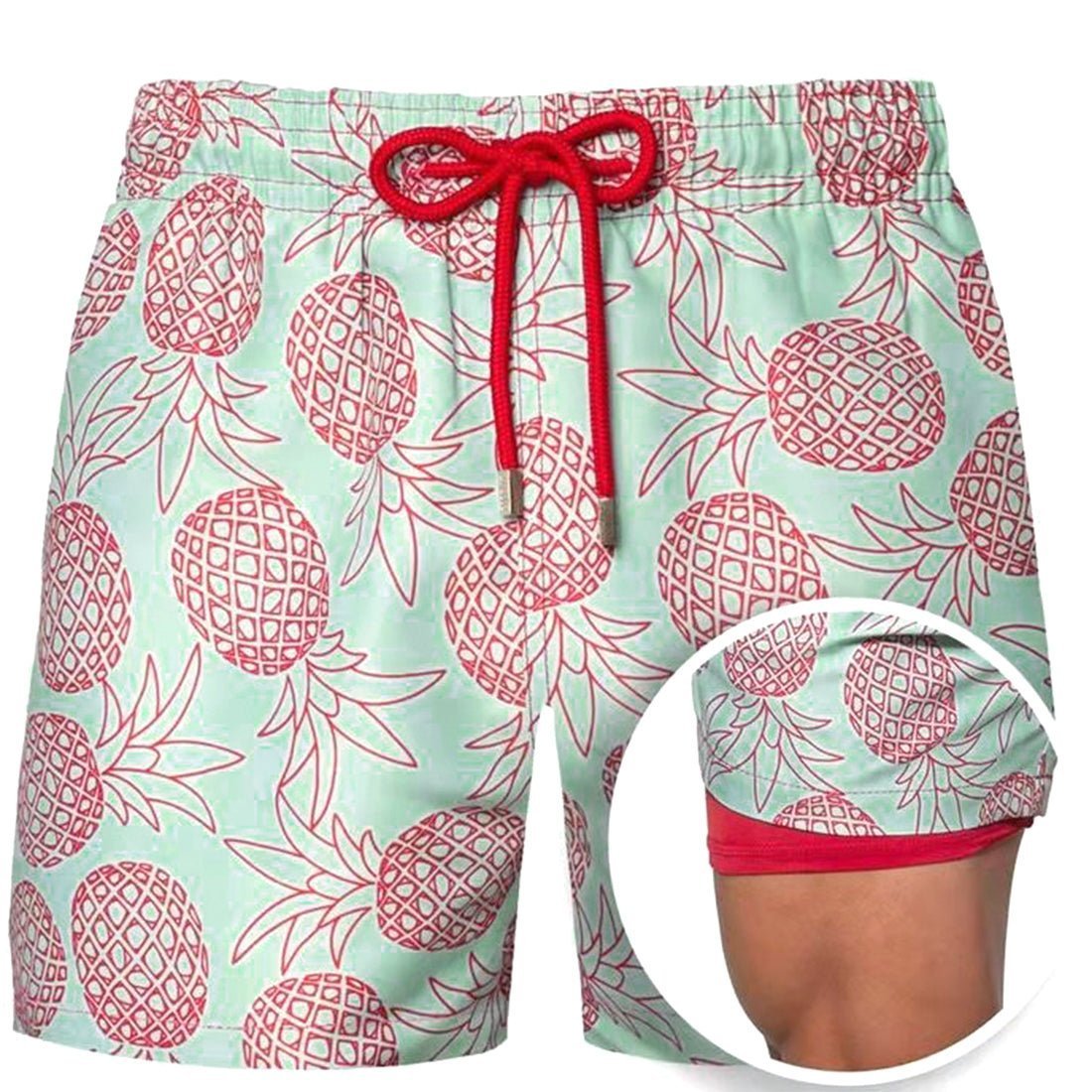 Arjen Kroos - Mens Small Size Swim Trunks - Arjen Kroos - Red - CK311005S