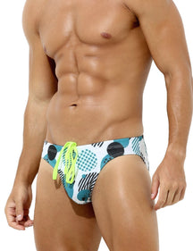 Arjen Kroos - Men's Swim Briefs Printed - Arjen Kroos - Dark Green - CK300223XXL