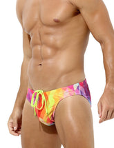 Arjen Kroos - Men's Swim Briefs Printed - Arjen Kroos - Orange - CK300209XXL