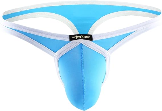 Arjen Kroos - Men's Thong Underwear Sexy G - String Low Rise Athletic Supporter Briefs - Arjen Kroos - Blue - AK211304S
#color_blue