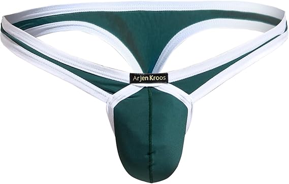 Arjen Kroos - Men's Thong Underwear Sexy G - String Low Rise Athletic Supporter Briefs - Arjen Kroos - Green - AK211307S
#color_green
