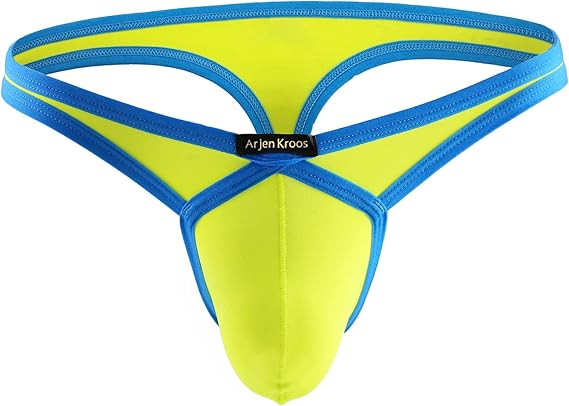 Arjen Kroos - Men's Thong Underwear Sexy G - String Low Rise Athletic Supporter Briefs - Arjen Kroos - Yellow - AK211306S
#color_yellow