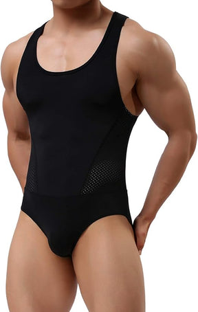 Herren Wrestling Singlet Shapewear Athletic Leotard Schlankheits-Bodysuit Ganzkörper-Shaper