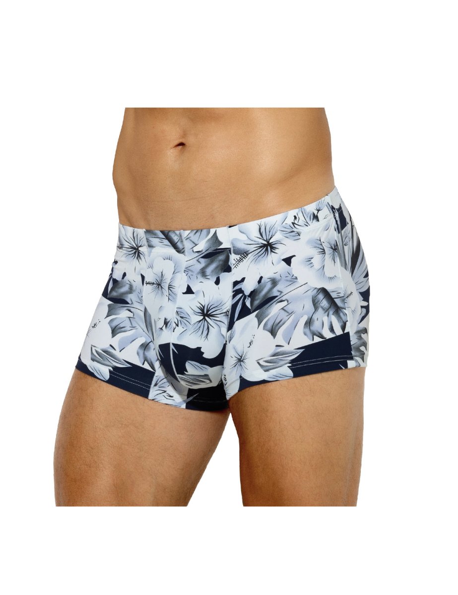 Arjen Kroos - Sexy Underwear for Men Silky Printed - Arjen Kroos - White Flower - AK302102S